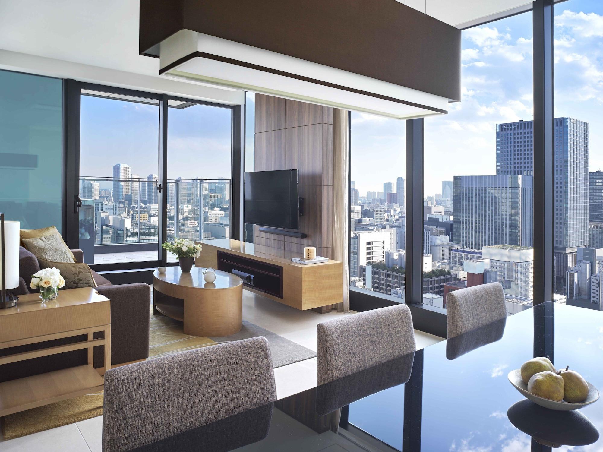 Oakwood Premier Tokyo Hotel Exterior foto A living room in a condominium